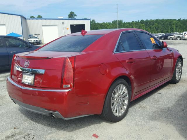 1G6DK5EY4B0102494 - 2011 CADILLAC CTS PERFOR BURGUNDY photo 4