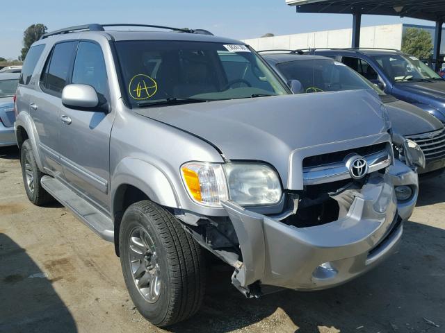 5TDBT44A65S255444 - 2005 TOYOTA SEQUOIA SR SILVER photo 1