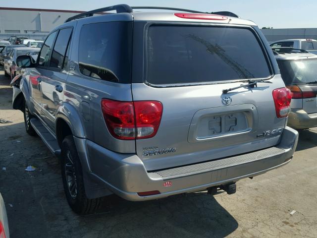 5TDBT44A65S255444 - 2005 TOYOTA SEQUOIA SR SILVER photo 3