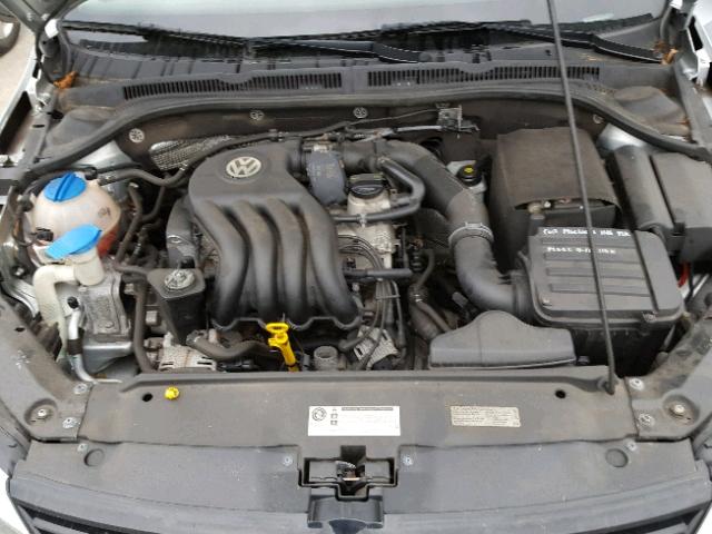 3VW1K7AJ6EM372863 - 2014 VOLKSWAGEN JETTA BASE 银色 照片 7