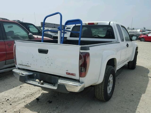 1GTDS196958155387 - 2005 GMC CANYON WHITE photo 4