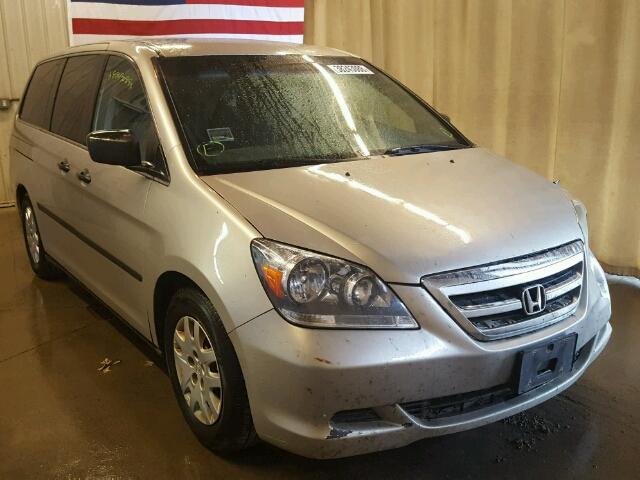 5FNRL38227B115152 - 2007 HONDA ODYSSEY LX SILVER photo 1