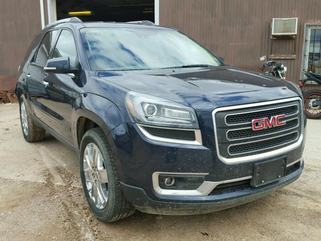 1GKKVSKD0HJ265629 - 2017 GMC ACADIA LIM BLUE photo 1