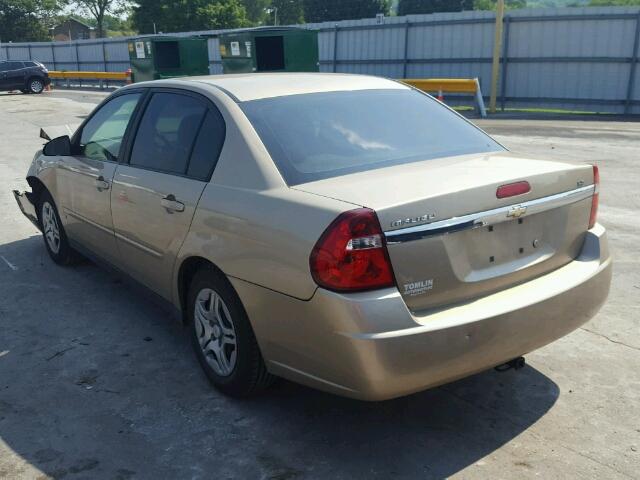 1G1ZS58F57F118892 - 2007 CHEVROLET MALIBU LS 金色 照片 3