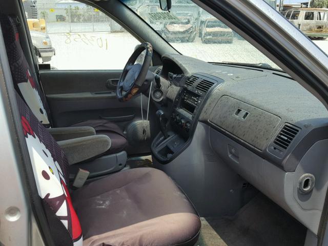 KNDUP131536410821 - 2003 KIA SEDONA EX SILVER photo 5