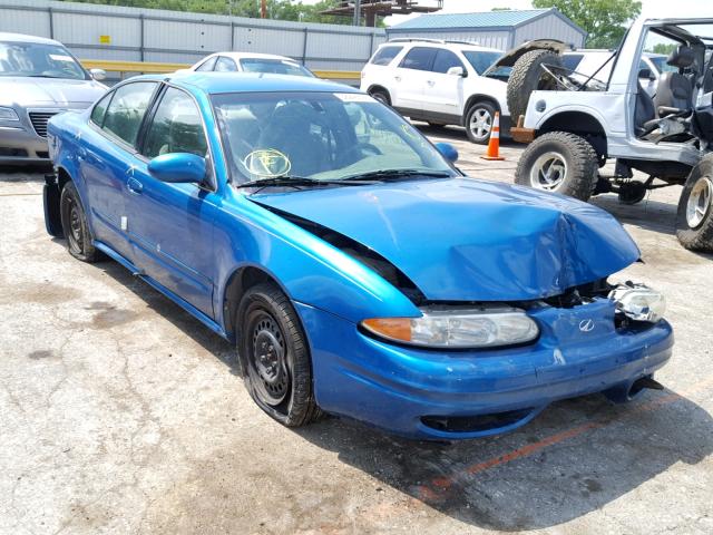 1G3NL52T5YC408702 - 2000 OLDSMOBILE ALERO GL BLUE photo 1