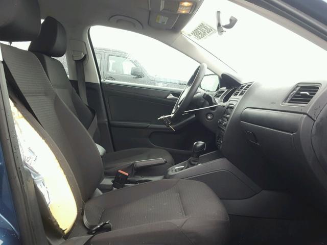 3VW2K7AJ1FM344491 - 2015 VOLKSWAGEN JETTA BASE Կապույտ լուսանկար 5