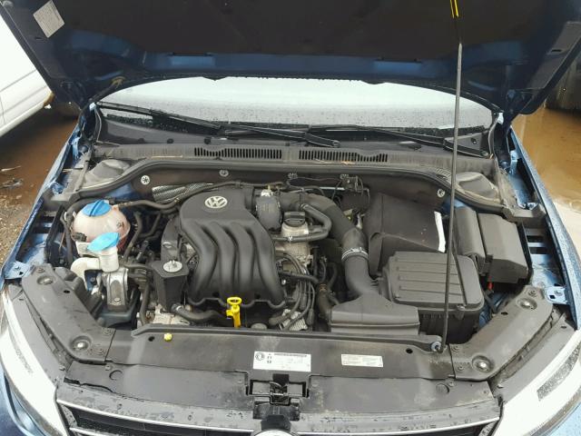 3VW2K7AJ1FM344491 - 2015 VOLKSWAGEN JETTA BASE Կապույտ լուսանկար 7