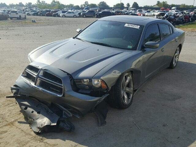 2C3CDXHG8CH122122 - 2012 DODGE CHARGER SX GRAY photo 2