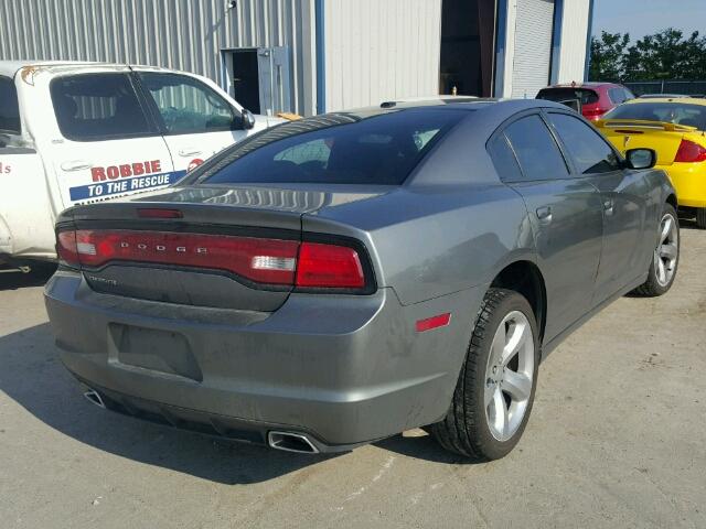 2C3CDXHG8CH122122 - 2012 DODGE CHARGER SX GRAY photo 4