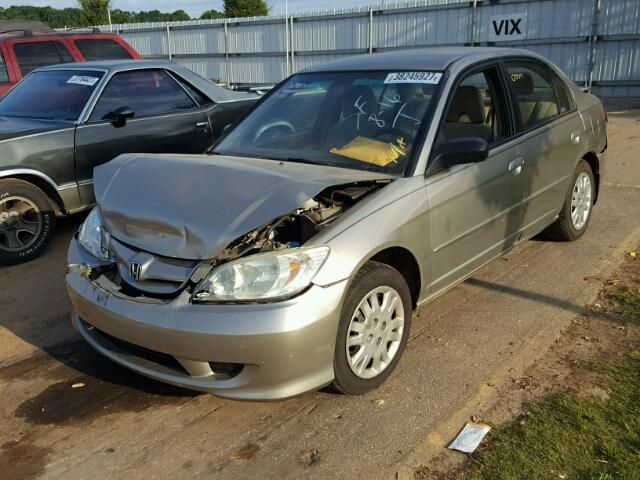 2HGES16564H555661 - 2004 HONDA CIVIC GOLD photo 2