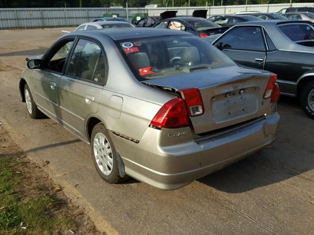 2HGES16564H555661 - 2004 HONDA CIVIC GOLD photo 3