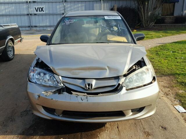 2HGES16564H555661 - 2004 HONDA CIVIC GOLD photo 7