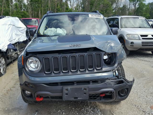 ZACCJBCT4FPC01270 - 2015 JEEP RENEGADE T BLUE photo 9