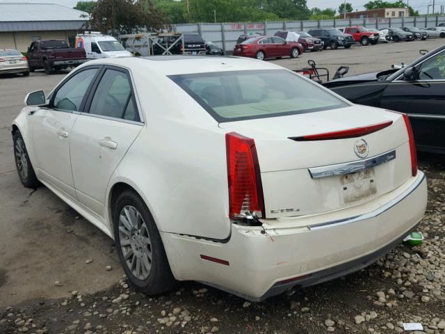 1G6DH5E50C0118066 - 2012 CADILLAC CTS LUXURY WHITE photo 3