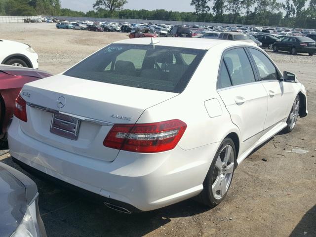 WDDHF8HB3AA106000 - 2010 MERCEDES-BENZ E 350 4MAT WHITE photo 4