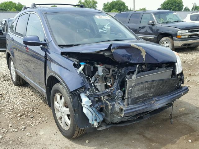 JHLRE48737C000989 - 2007 HONDA CR-V EXL BLUE photo 1