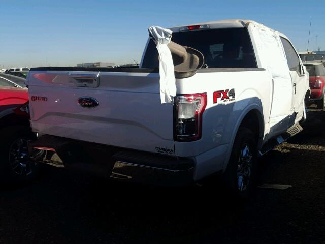 1FTEW1EG5FKD48292 - 2015 FORD F150 WHITE photo 4