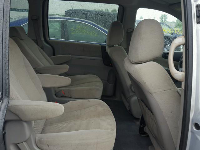 KNDMB133986263961 - 2008 KIA SEDONA SILVER photo 6