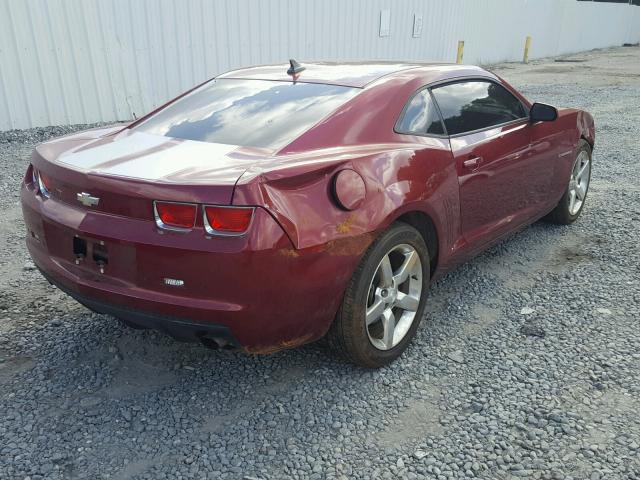 2G1FC1ED3B9122095 - 2011 CHEVROLET CAMARO LT MAROON photo 4