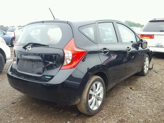 3N1CE2CPXEL411292 - 2014 NISSAN VERSA NOTE BLACK photo 4