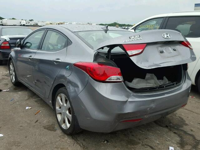 KMHDH4AE5CU388816 - 2012 HYUNDAI ELANTRA SILVER photo 3