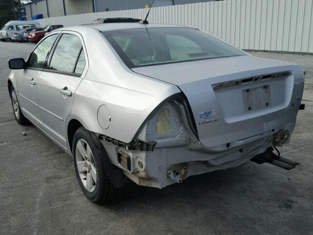 3FAHP07Z89R120716 - 2009 FORD FUSION SE SILVER photo 3