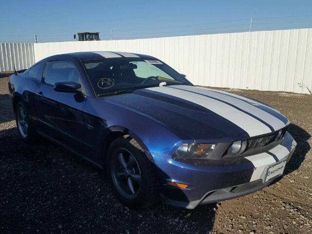 1ZVBP8CHXA5151935 - 2010 FORD MUSTANG BLUE photo 1