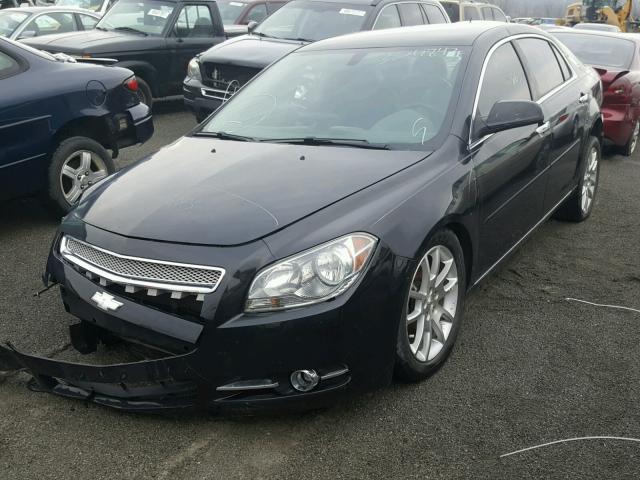 1G1ZE5E72BF342229 - 2011 CHEVROLET MALIBU LTZ BLACK photo 2