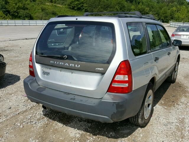 JF1SG63654H718048 - 2004 SUBARU FORESTER 2 SILVER photo 4