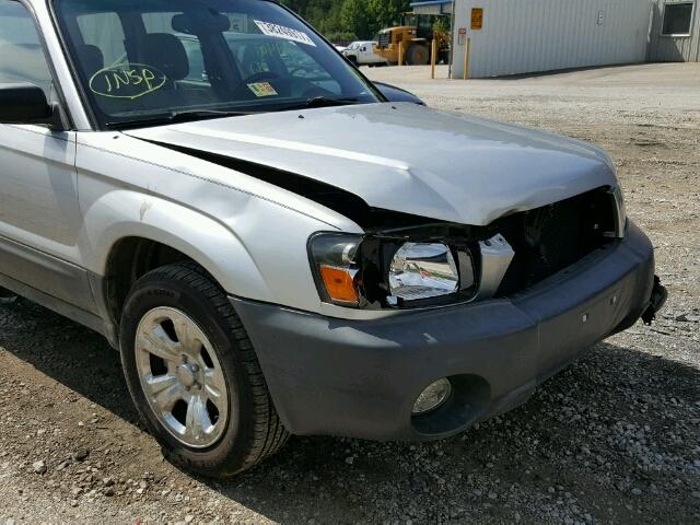 JF1SG63654H718048 - 2004 SUBARU FORESTER 2 SILVER photo 9