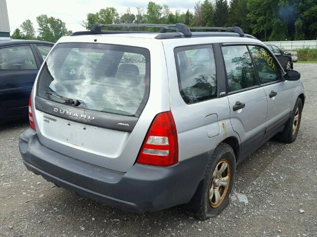 JF1SG63673G729623 - 2003 SUBARU FORESTER 2 GRAY photo 4