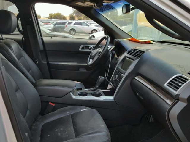 1FM5K7F82FGC07247 - 2015 FORD EXPLORER L SILVER photo 5