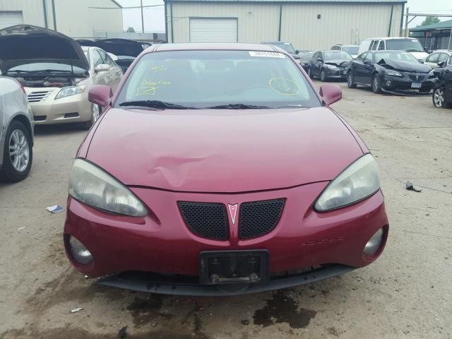 2G2WP522341269531 - 2004 PONTIAC GRAND PRIX BURGUNDY photo 9