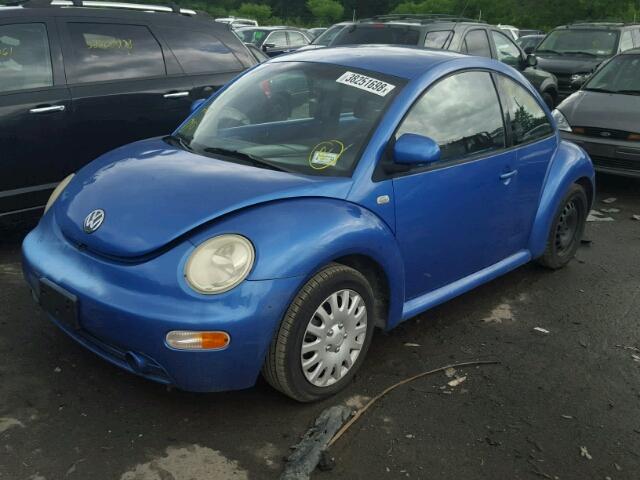 3VWCC21C5XM419782 - 1999 VOLKSWAGEN NEW BEETLE 蓝色 照片 2