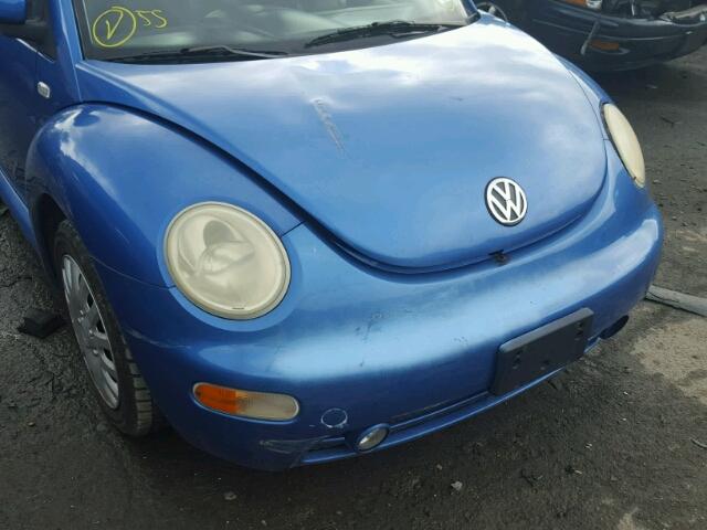 3VWCC21C5XM419782 - 1999 VOLKSWAGEN NEW BEETLE 蓝色 照片 9