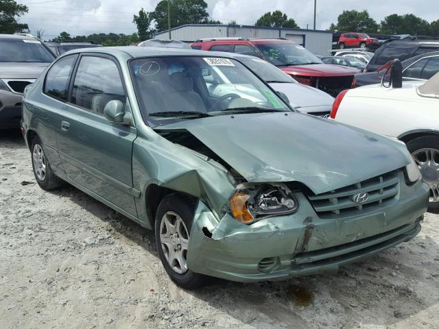 KMHCG35C24U311775 - 2004 HYUNDAI ACCENT GL GREEN photo 1