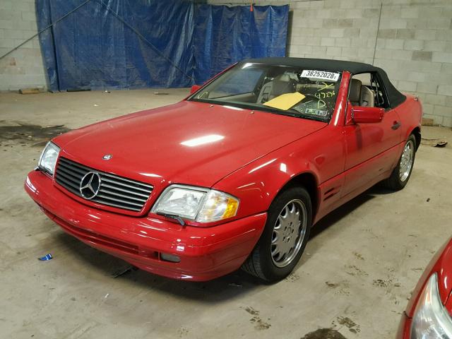 WDBFA63F9VF145437 - 1997 MERCEDES-BENZ SL 320 RED photo 2