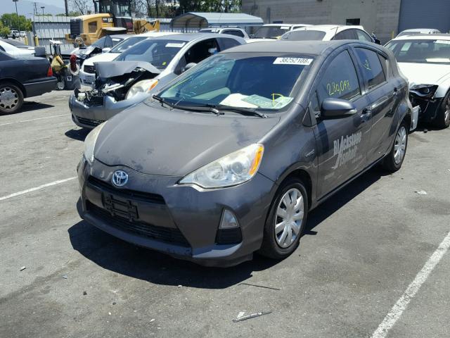 JTDKDTB30C1009589 - 2012 TOYOTA PRIUS C SILVER photo 2