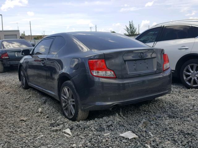 JTKJF5C71C3043847 - 2012 TOYOTA SCION TC 灰色 照片 3