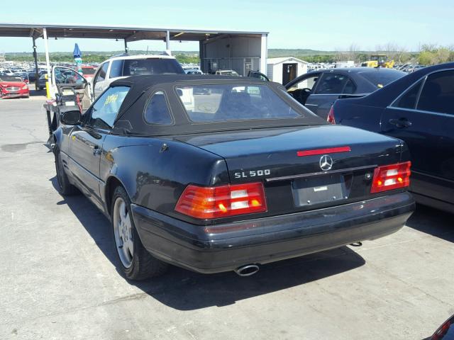 WDBFA68F2XF179277 - 1999 MERCEDES-BENZ SL 500 BLACK photo 3