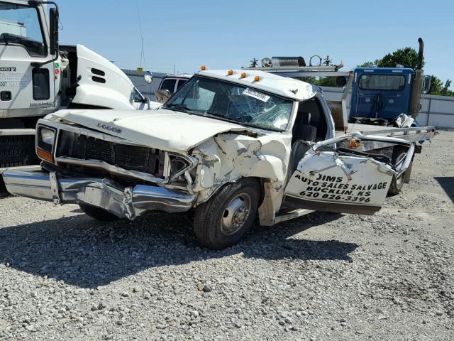 1B6ME3689LS638374 - 1990 DODGE D-SERIES D WHITE photo 2