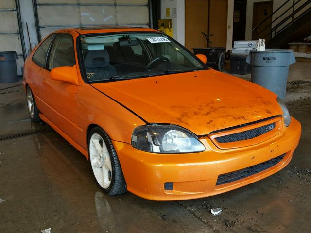 1HGEM1157YL105172 - 2000 HONDA CIVIC SI ORANGE photo 1