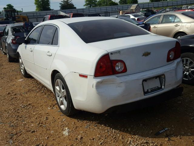 1G1ZA5EB5AF305562 - 2010 CHEVROLET MALIBU LS WHITE photo 3