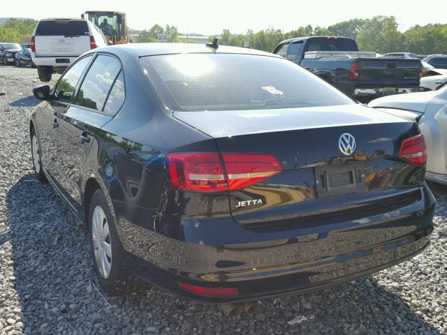 3VW2K7AJ7FM413720 - 2015 VOLKSWAGEN JETTA BASE 黑色 照片 3