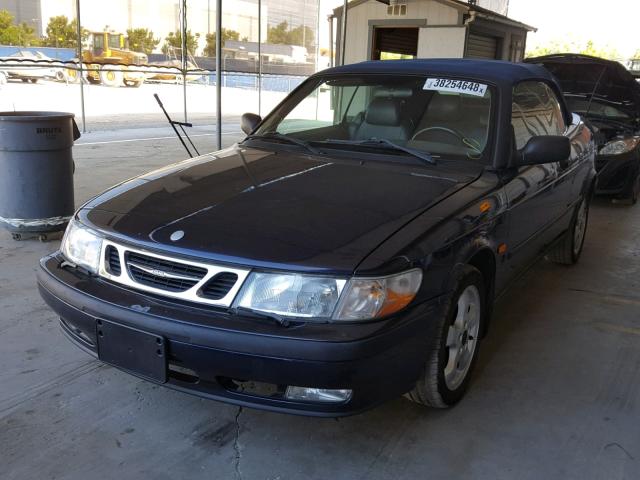 YS3DF78N9X7023327 - 1999 SAAB 9-3 SE BLUE photo 2