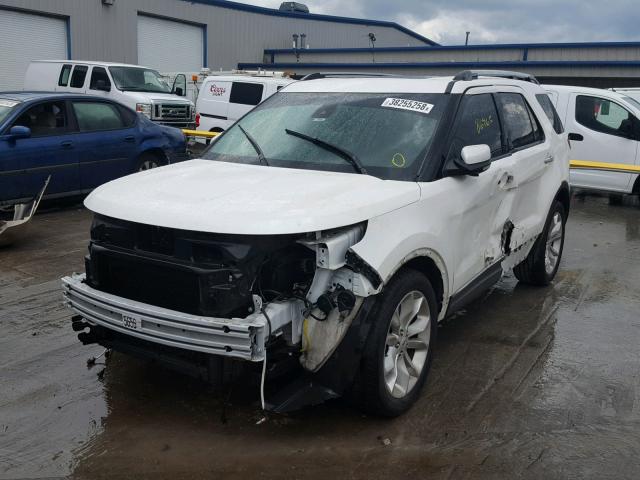 1FM5K7F85EGA96711 - 2014 FORD EXPLORER L WHITE photo 2