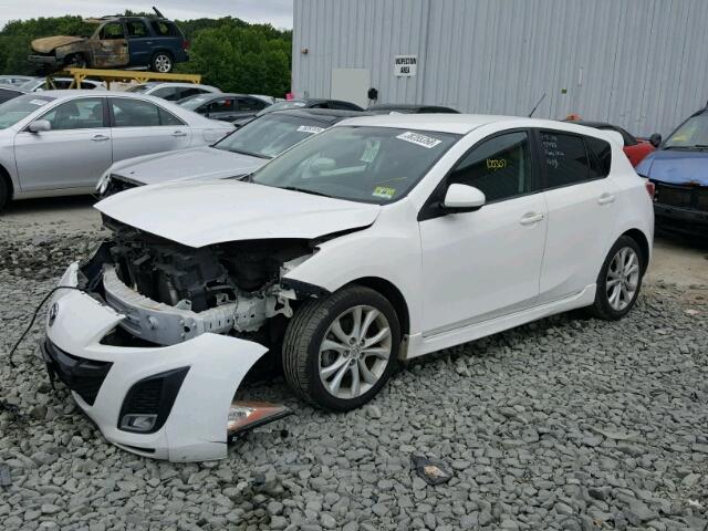 JM1BL1K66B1401198 - 2011 MAZDA 3 S WHITE photo 2