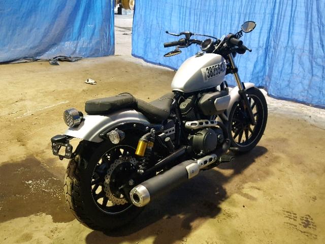 JYAVN05E1FA009736 - 2015 YAMAHA XVS950 CU SILVER photo 4