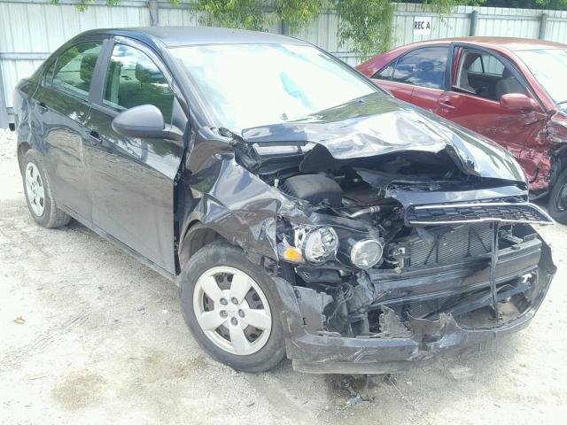 1G1JA5SH2D4198086 - 2013 CHEVROLET SONIC LS 黑色 照片 1